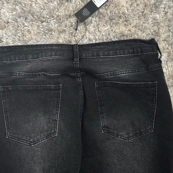 Fashion Nova Self Assured Stretch Embellished Bootcut Jeans - Black Wash - Picture 9 of 10